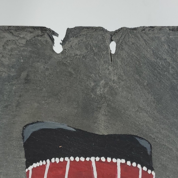 HAND PAINTED Snowman with scarf and hat - Picture 4 of 9